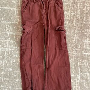 Old Navy Girls Burgundy Cargo Jeans